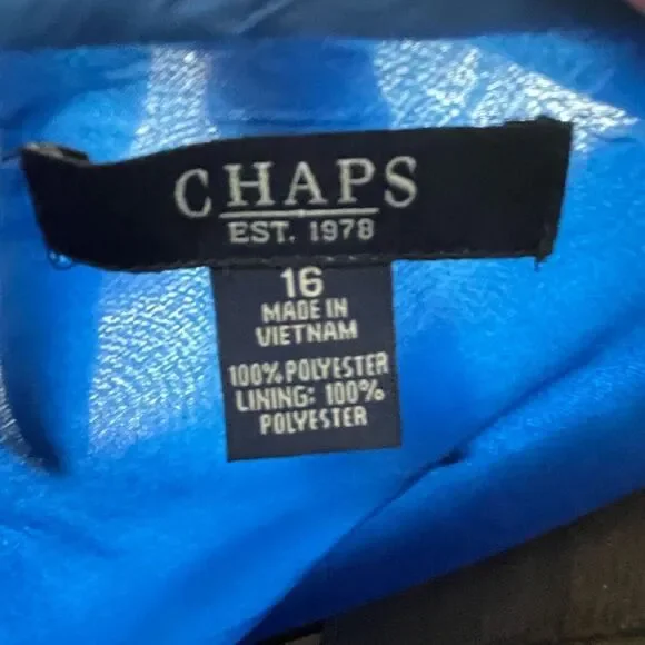 CHAPS | Blue Polka Dot Dress - Picture 7 of 7